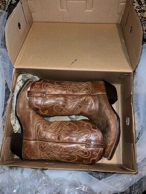 Ariat Embroidered Leather Western Boots